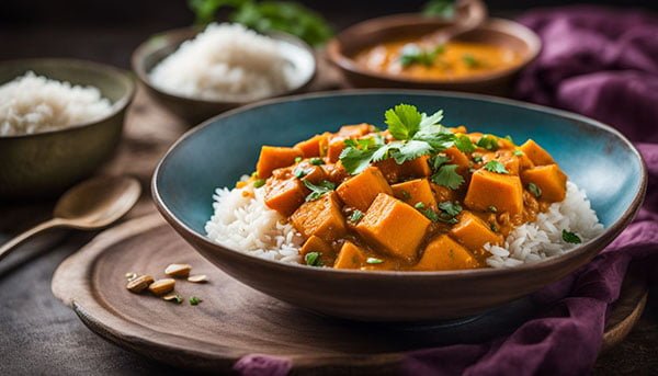 Zoete Aardappel Curry Rijst Recept